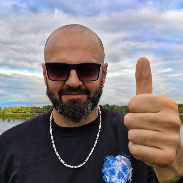 Серебро и Сталь Ювелирная мастерская Цепочка на шею мужская. Серебро ...