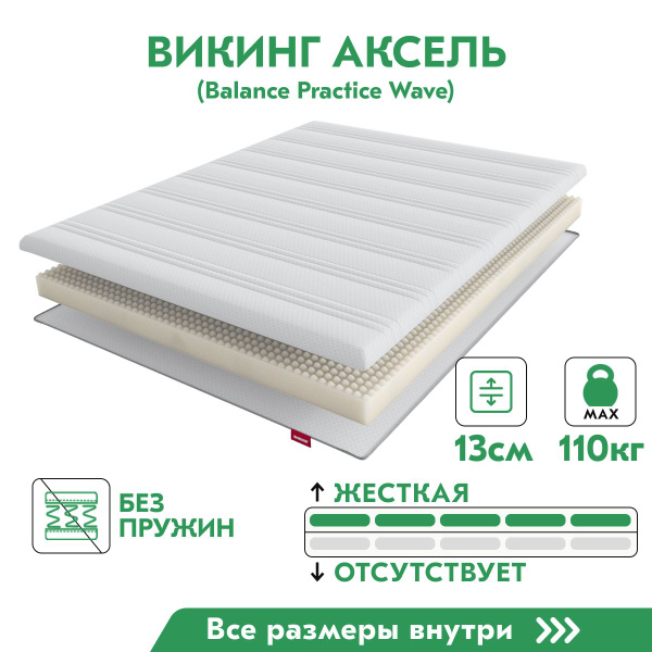 Матрас ASKONA Аксель серия Викинг, Беспружинный, 90 - купить по ...