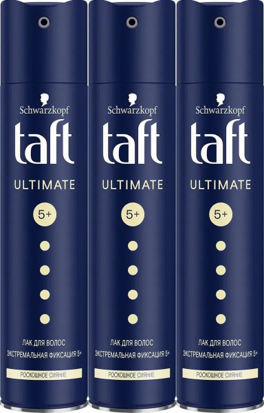 Taft Лак для волос Ultimate, экстремальная фиксация , 3 шт - купить с ...