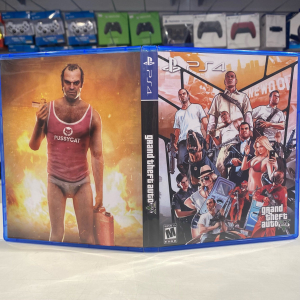 Игра "Grand Theft Auto (GTA 5)" PS4 - Кастомная обложка для диска ...
