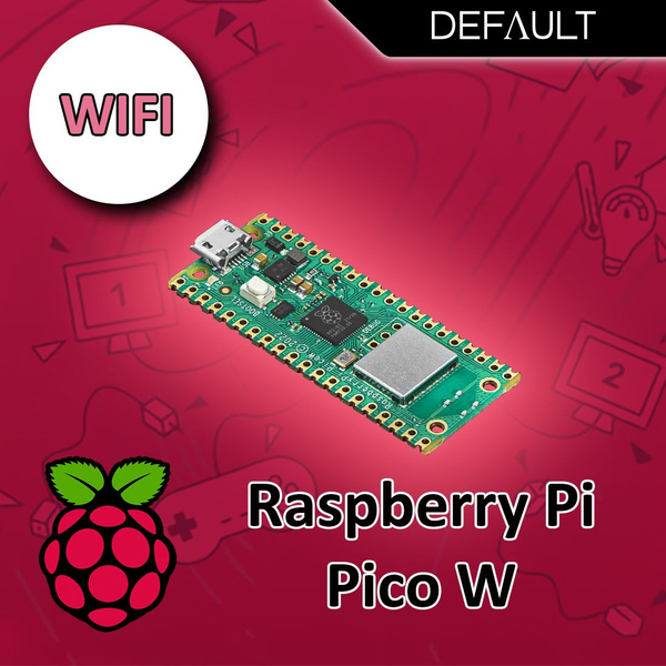 Микрокомпьютер Raspberry Pi Микроконтроллер Pico W - купить по низким ...