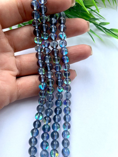 Опал ( синтетический) 6 мм , бусины для рукоделия - купить с доставкой ...