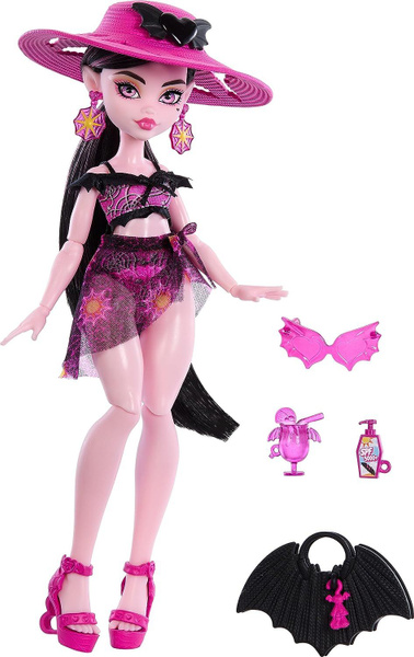 Кукла Monster High Draculaura Монстр Хай Дракулаура в пляжном костюме ...