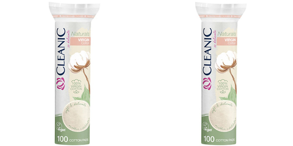 Cleanic Ватные диски Naturals Virgin Cotton, гигиенические, 100 шт., 2 ...