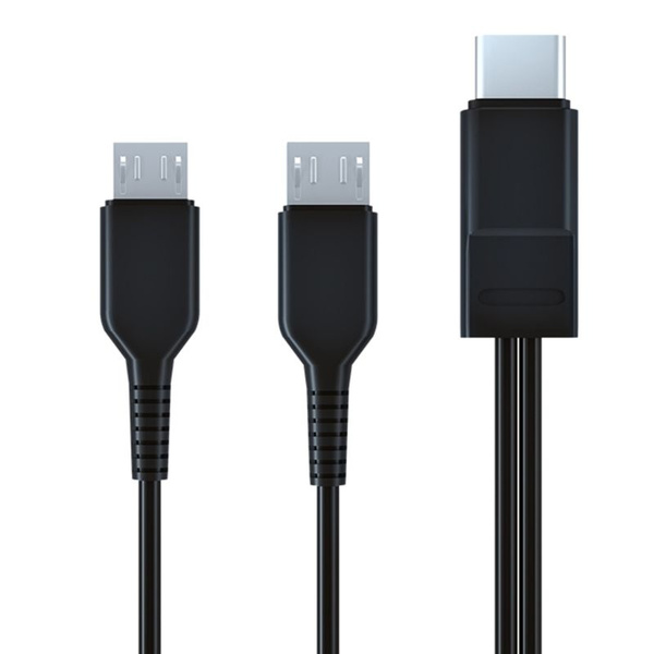 Кабель-разветвитель типа C Тип на 2 разъема Micro USB для зарядки ...