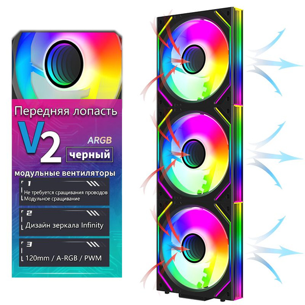 Характеристики Вентилятор/кулер для ПК/корпуса компьютера 120мм V2 ...
