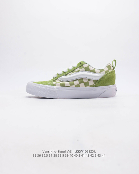 Green checkered shop old skool vans