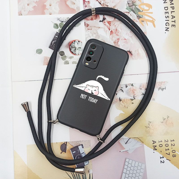 Силиконовый чехол с регулируемым плечевым ремнем на Xiaomi Redmi 9T ...