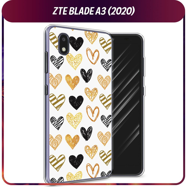 Силиконовый чехол на ZTE Blade A3 2020 / ЗТЕ Блэйд A3 2020 "Фон из ...