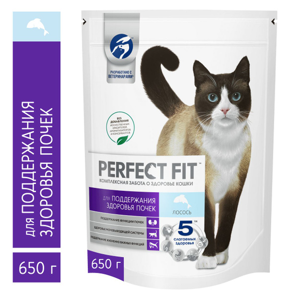 Сухой полнорационный корм PERFECT FIT Здоровье почек для взрослых кошек ...