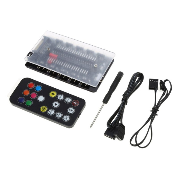 (1 комплект) 5V 3-Pin ARGB Divine Light Sync Remote Control - купить по ...