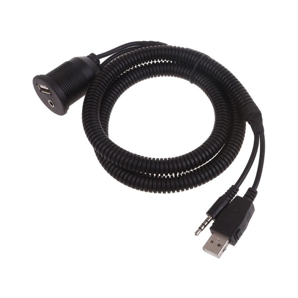 Кабель USB AUX для скрытого монтажа, панель приборной панели + 3,5 мм 1 ...