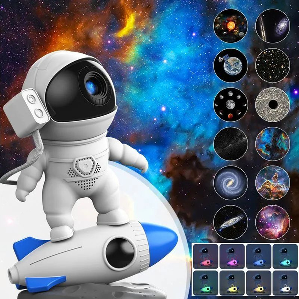 Лампа ночного света астронавта, домашний проектор Galaxy для планетария ...