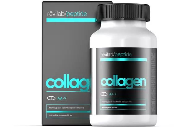 Ревилаб пептайд коллаген, Revilab Peptide Collagen,60 табл по по 1000 ...