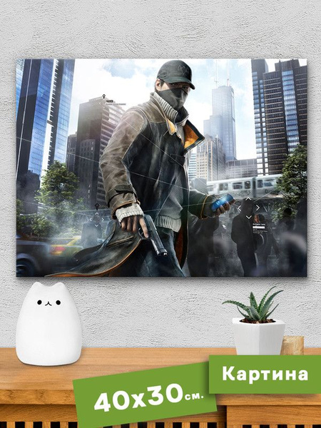 Картина интерьерная на холсте - Watch Dogs 2 (Вотч Догс) - Маркус ...
