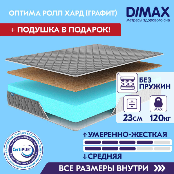 Матрас dimax оптима ролл хард