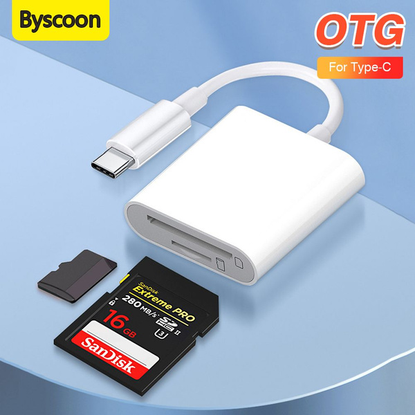 2 in 1 адаптер/USB-C картридер Устройство чтения карт памяти type-C,SD ...