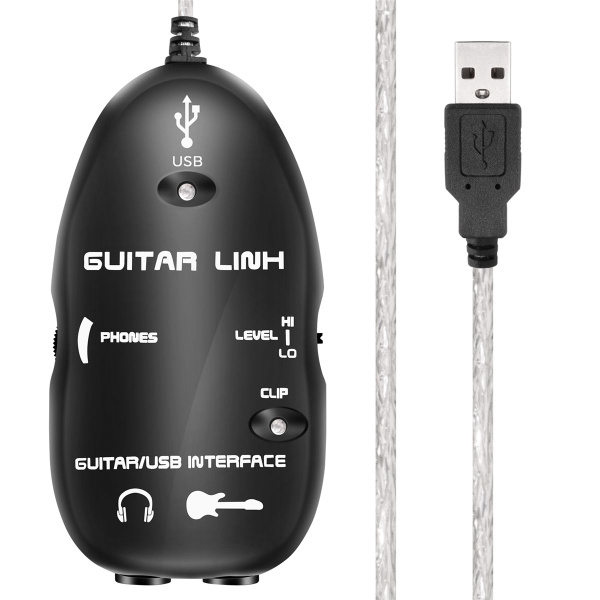 Адаптер Кабеля Для Подключения Гитары К Интерфейсу USB MAC/PC ...