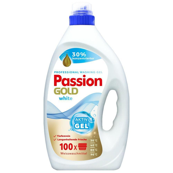 Гель для стирки Passion Gold Aktiv Gel White для белого белья 4л (100 ...