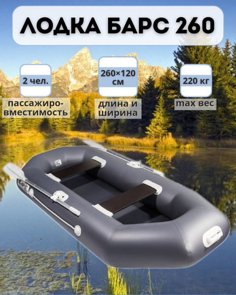 Лодка Мастер Лодок Барс 260 графит - купить по выгодной цене в интернет ...