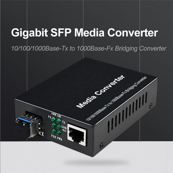 Оптоволокно SFP в медиаконвертер RJ45 Ethernet 10/100/1000M ...