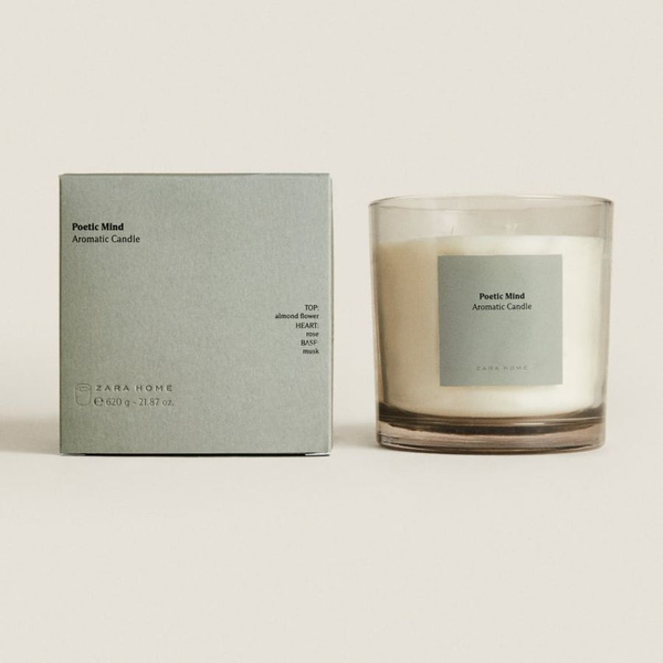 Свеча ароматическая ZARA HOME "Poetic Mind (поэтический ум)", 10 см, 1