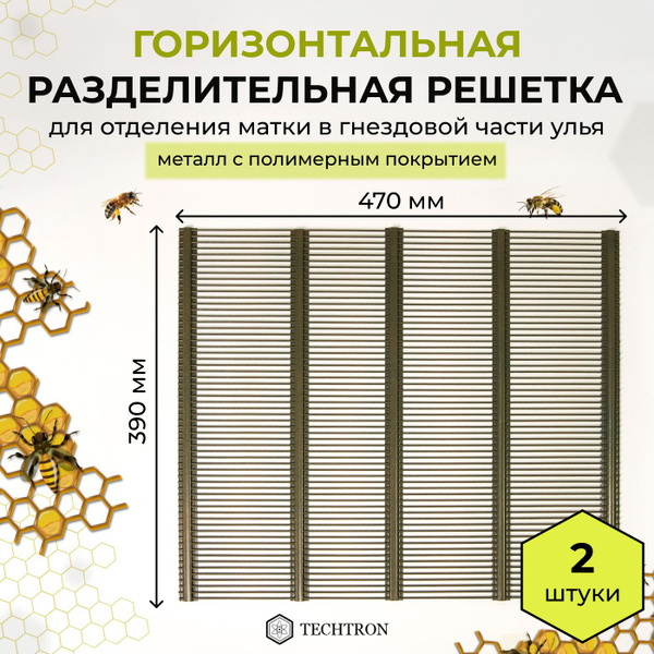Металлическая разделительная решетка горизонтальная с полимерным ...