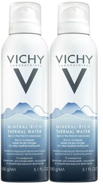 Vichy (Виши) Thermal Water 2 х 150, Высокоминерализованная термальная ...