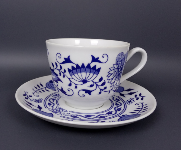 Чайная пара "Синий лук", Bohemia, Чехословакия купить по низким ценам в ...