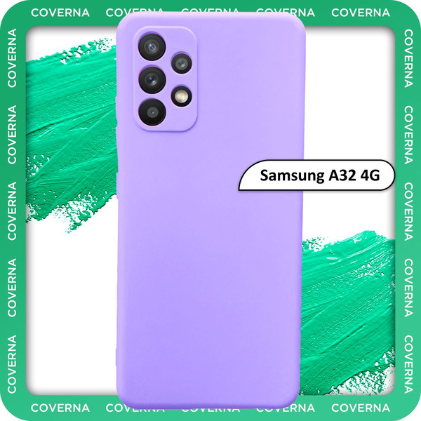 Чехол на Samsung A32 4G / для Самсунг А32, накладка с однотонной ...