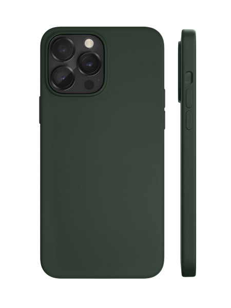 Чехол защитный "vlp" Silicone case с MagSafe для iPhone 14 Pro, темно ...