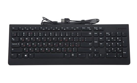 Мембранная клавиатура Lenovo 300 USB Russian, Black купить по низкой ...