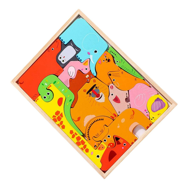 деревянный пазл Shape Animal Jigsaw Puzzles 28,5смx21,5смx1,3см ...