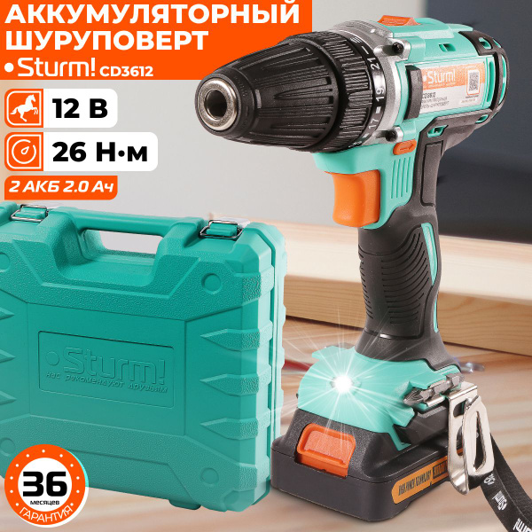 Шуруповерт Sturm! Один, От аккумулятора, 24 Вт - купить по низкой цене ...