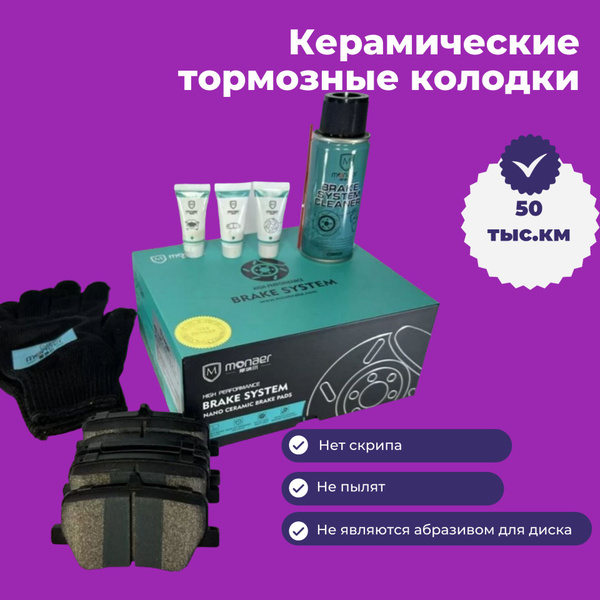 Колодки тормозные Monaer 4048055500 Передние - купить по низким ценам в ...