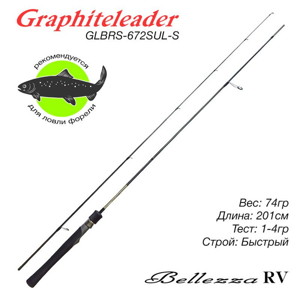 Спиннинг Graphiteleader Bellezza RV GLBRS-672SUL-S 1-4 g, от 1 гр ...