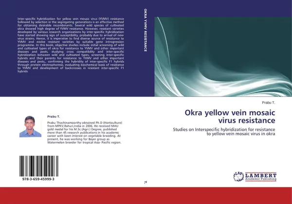 Обложка книги Okra yellow vein mosaic virus resistance, Prabu T.