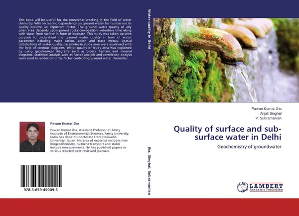 Обложка книги Quality of surface and sub-surface water in Delhi, Pawan Kumar Jha,Anjali Singhal and V. Subramanian