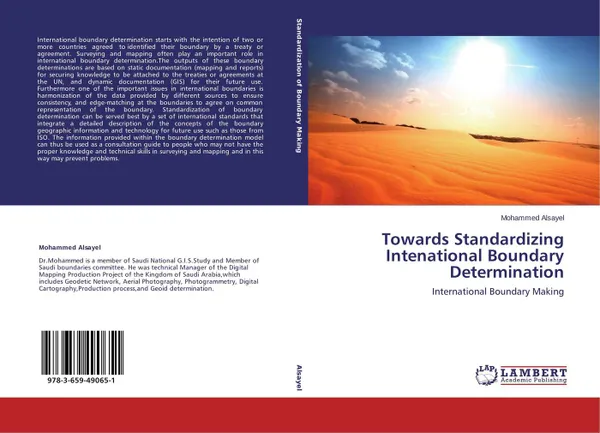 Обложка книги Towards Standardizing Intenational Boundary Determination, Mohammed Alsayel