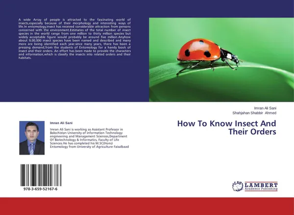 Обложка книги How To Know Insect And Their Orders, Imran Ali Sani and Shahjahan Shabbir Ahmed