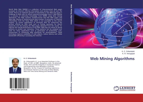 Обложка книги Web Mining Algorithms, K. C. Srikantaiah and K. R. Venugopal