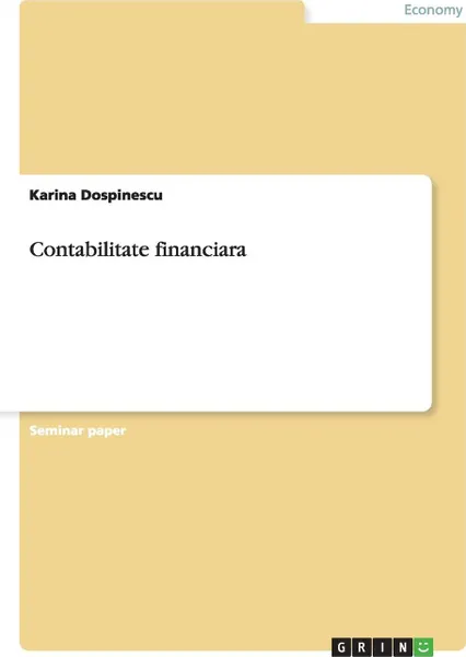 Обложка книги Contabilitate financiara, Karina Dospinescu