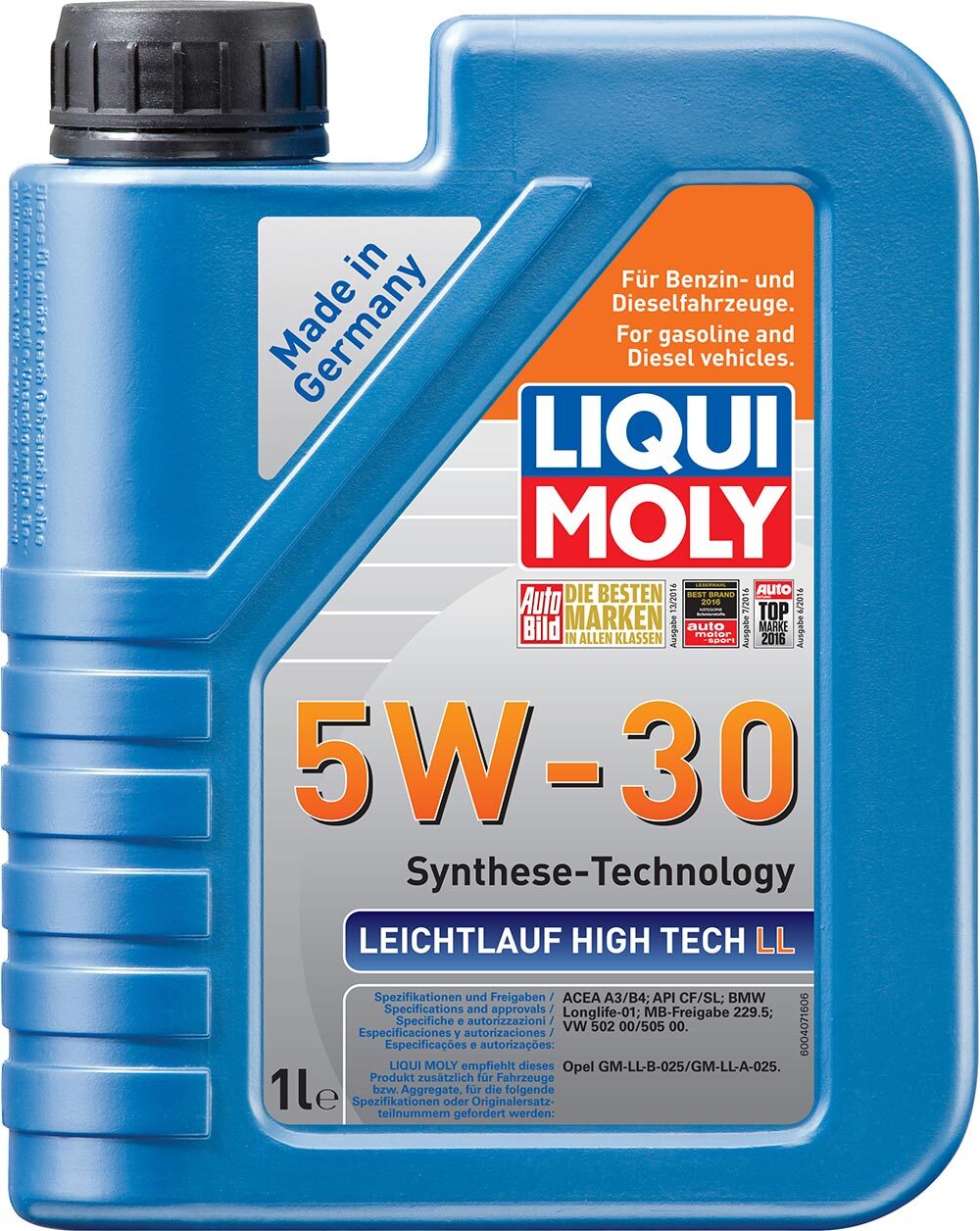 фото Масло моторное синт. Leichtlauf High Tech LL 5W-30 (1л) Liqui moly