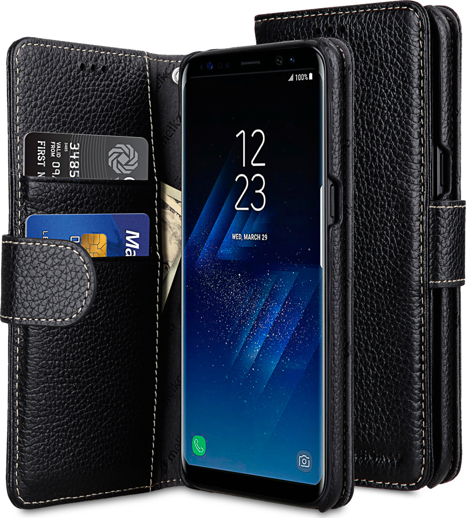 фото Кожаный чехол книжка Melkco для Samsung Galaxy S8 - Wallet Book Type - черный