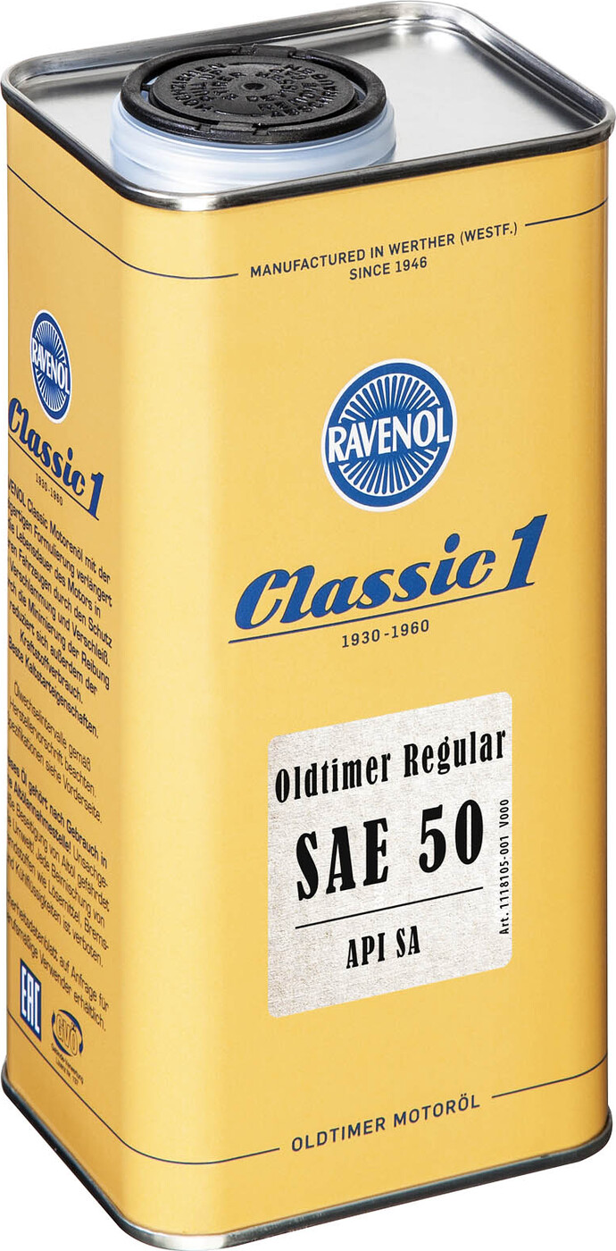 фото Моторное масло RAVENOL Oldtimer Regular SAE 50 (1л)