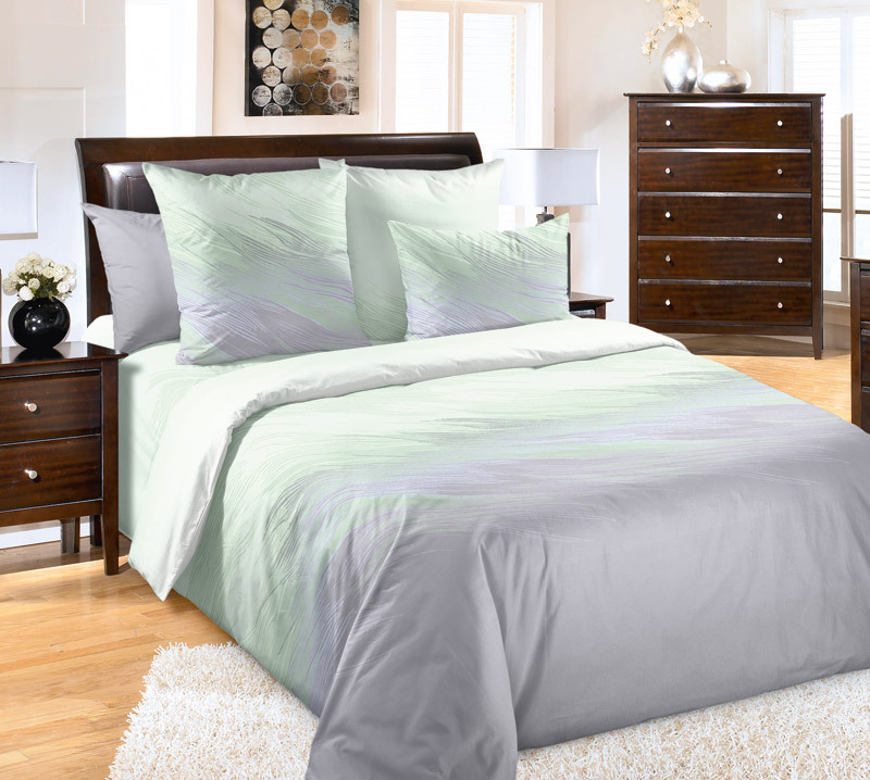 фото Комплект постельного белья Текс-Дизайн 2-спальный с европростынёй Сияние 3, бязь