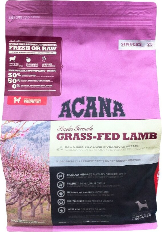 фото ACANA Grass-Fed Lamb корм для щенков и собак всех пород, с ягненком 2кг