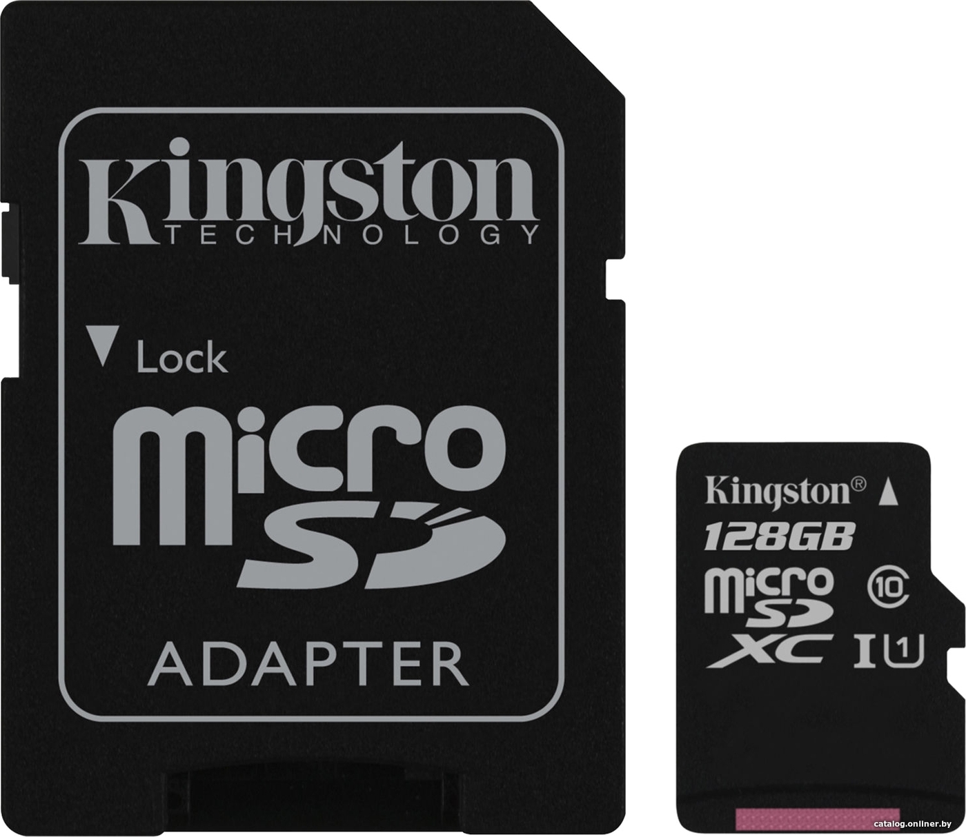 фото Флеш карта microSD 128GB Kingston microSDXC Class 10 UHS-I U1 Canvas Select (SD адаптер) 80MB/s