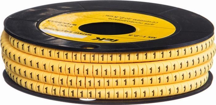 Мк1-2. 5мм "1" 1000шт/ролл iek umk10-1. 5. 5. Маркер кабельный iek.