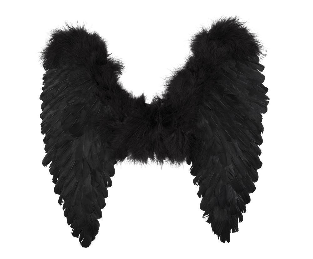 Крылья ангела, 55x40, чёрные